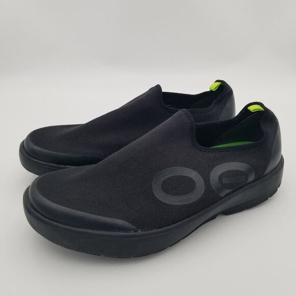 Oofos Oomg eeZee Low Black Slip-on Comfort Recovery Shoe Men\'s Size 13  EU 46